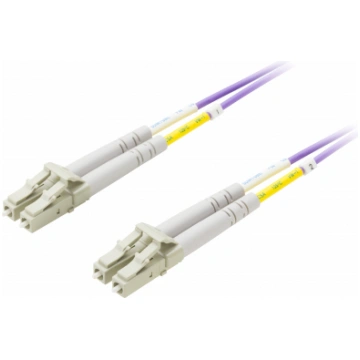FIBER CABLE DELTACO LC - LC, 50/125 , OM4, DUPLEX,