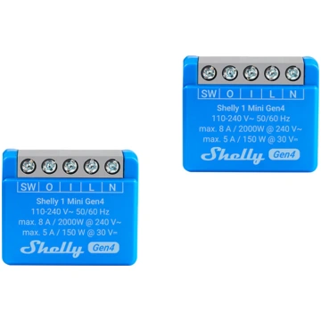 Set of 2 Shelly 1 Mini Gen4 Zigbee/Matter Controll