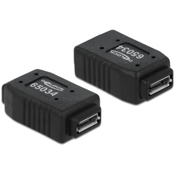 Delock Adapter USB micro-A+B female to USB micro-A