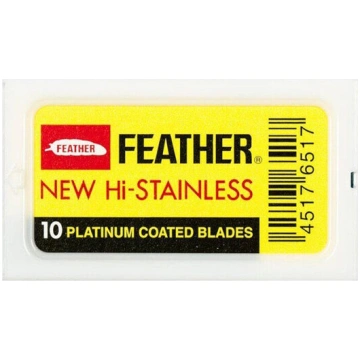 Skuvekļu asmeņi Feather New Hi Stainless, 10 gab
