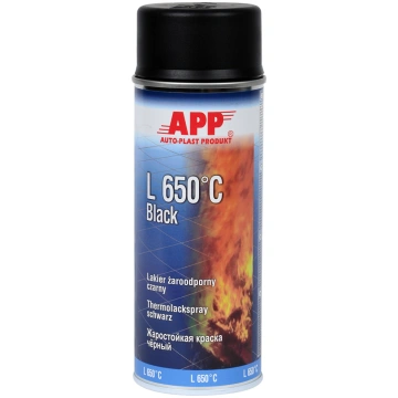 Krāsas karstumizturīga 400ml Melna krāsa aerosolā