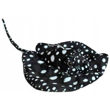 Melna Manta Ray 55cm mīksta plīša rotaļlieta Dubi
