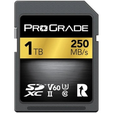 SD UHS-II 1TB karte V60 - ierakstīšanas ātrums līd