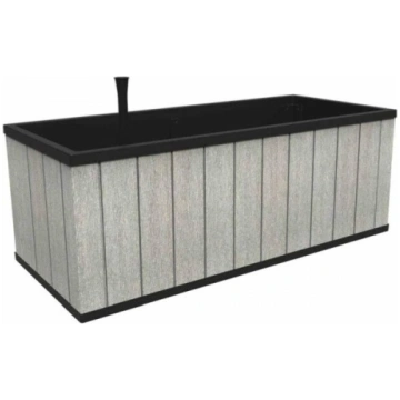 KETER Sequoia Duotech Large puķu pods, pelēks (242