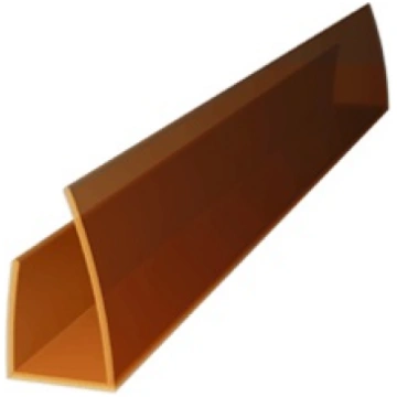 Nobeiguma profils PC U 4-6 mm polikarbonāta loksnē
