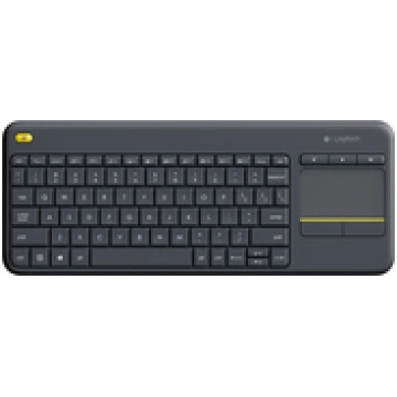Logitech K400Plus Keyboard UK Wireless Touch Black