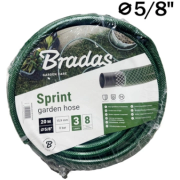 Šļūtene SPRINT Bradas 5/8 collas /20m zaļa