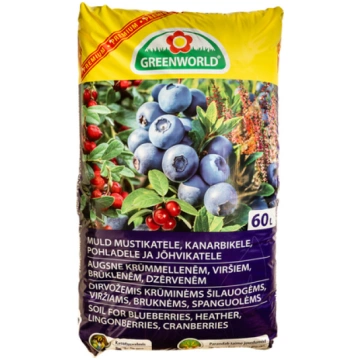 Augsne krūmmellenēm Greenworld 60L