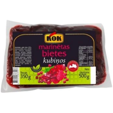 Bietes marinētas kubiņos Kok 500g