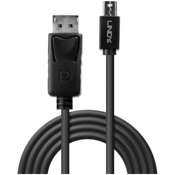 CABLE MINI DP TO DP 3M/BLACK 41647 LINDY 41647