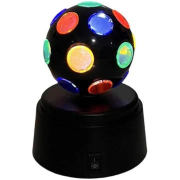 LED disko bumba – 360° rotējoša, krāsaina, mirgojo