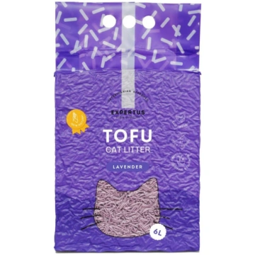 Expertus Tofu pakaiši kaķu tualetei ar lavandas ar