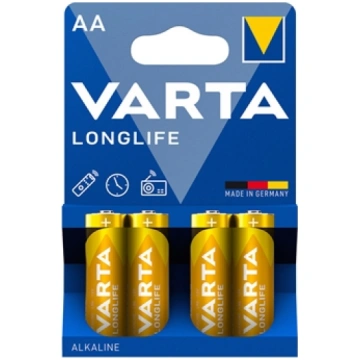 VARTA Longlife Alkaline Baterija AA (1,5V) B4, cen