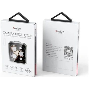 YESIDO LENS PROTECTOR WB27 iPHONE 16 PRO BLACK | Y