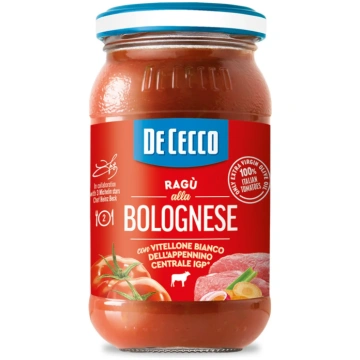Boloņas mērce DE CECCO Ragu alla Bolognese, 190g