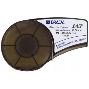 Neaudzējoša drukas uzlīme Brady M21-375-C-342-YL,