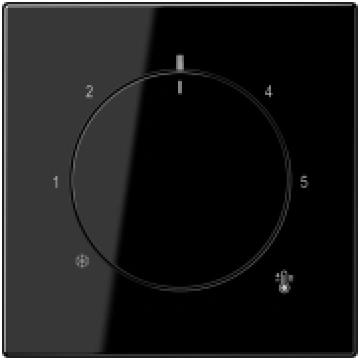 Centrālplate termostatam, melna, LS LS1749BFSW | 4