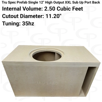 TRU SPEC Prefab Single 12" High Output XXL Sub Up 
