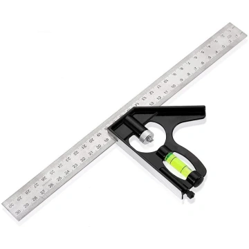Stūra lineāls 50709799, 300 mm, metāls, 90 °