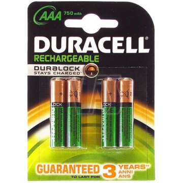 Duracell Akumulator Basic AAA / R03 800mAh 4 szt. 