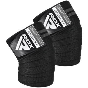 Pārsēji RDX Gym Knee Wrap, Universāls, melna krās.