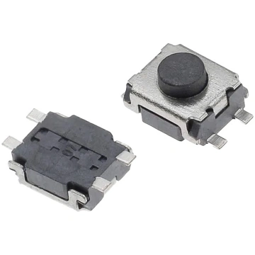 Poga bez fiksācijas SMD 4pin 3x4mm 2mm augstums Bu
