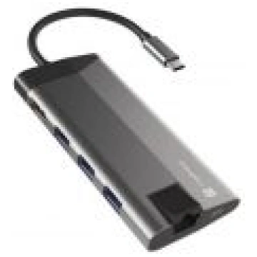 Natec USB-C Multiport Adapter NMP-1690 0.15 m, Gre