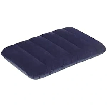 TRIXES Large Navy Blue Inflatable Pillow - Blow up