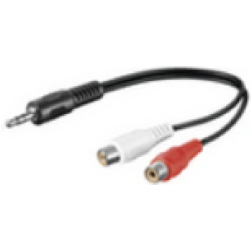 MicroConnect Adapter 3.5mm - 2xRCA M-F 0 2m Stereo