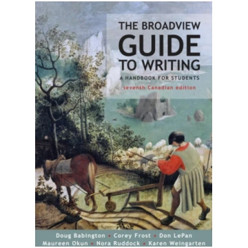 Broadview Guide to Writing, Canadian Edition Corey