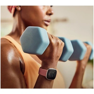 Viedpulkstenis Fitbit Versa 4 Pink Sand/Copper Ros