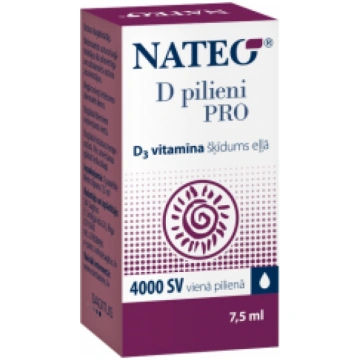 NATEO D pilieni PRO eļļas šķīdums, 7.5 ml