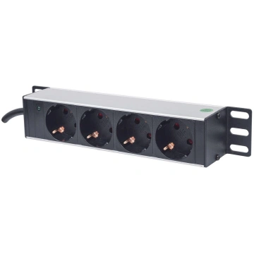 Intellinet 10"" 1U Rackmount 4-Output Power Distri