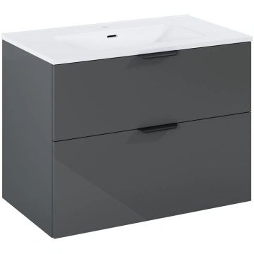 CAB WITH BASIN EKOLINE 80 ANTHRACITE 169797 (47720