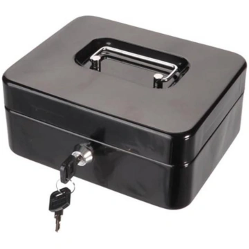 Cash box, with removable coin tray, 16 x 20 x 9 cm