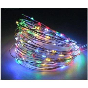 N/A 200 LED ielas virtene, zaļš vads, mirgojošie M