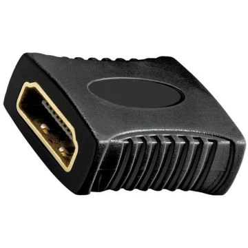 Adapter; HDMI socket,both sides; black | HDMIFF | 