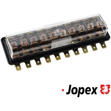 Fuse box, 10 fuses, with cover VW