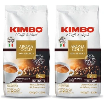 Kafijas pupiņas Kimbo Aroma Gold 2 Kg