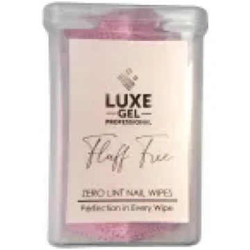 LUXE GEL FLUFF FREE BEZŠĶIEDRU SALVETES – ROZĀ SIR