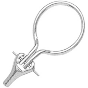 Système oreilles Raquettes 20 mm, Or gris 18k Pd 1
