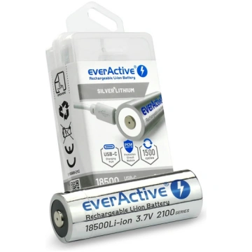 Akumulators everActive 18500 2100mAh USB-C !BOX (F