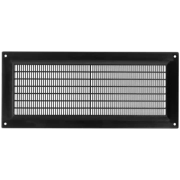 Ventilācijas reste plastmasas, 130x300mm, melna EU