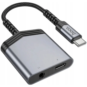 Adapter USB Hoco LS39 USB-C - Jack 3.5mm + USB-C S
