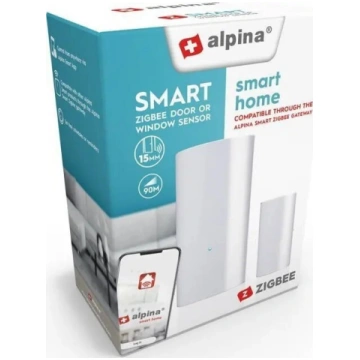 Loga atvēršanas sensors ALPINA Zigbee — inteliģent