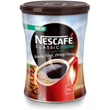 Šķīstošā kafija NESCAFE CLASSIC Strong, metāla bun