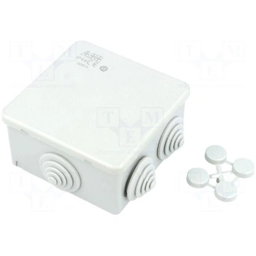 Enclosure: junction box | X: 80mm | Y: 80mm | Z: 4