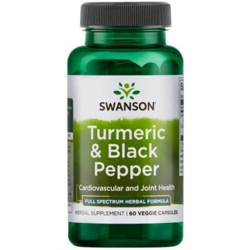 SWANSON Turmeric & Black Pepper Uztura bagātinātāj