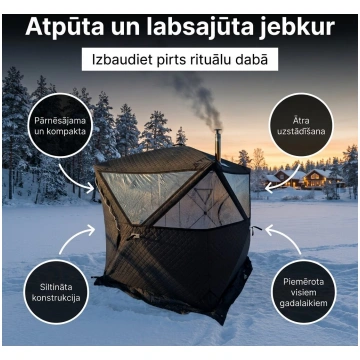 Mobilā pirts ar krāsniņu