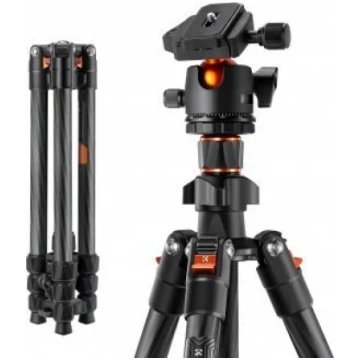 Trīskāju statīvs K&F Concept K254C2+BH-36L, oglekļ